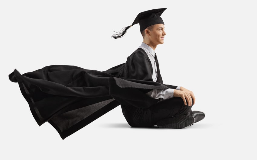 can you iron a graduation gown